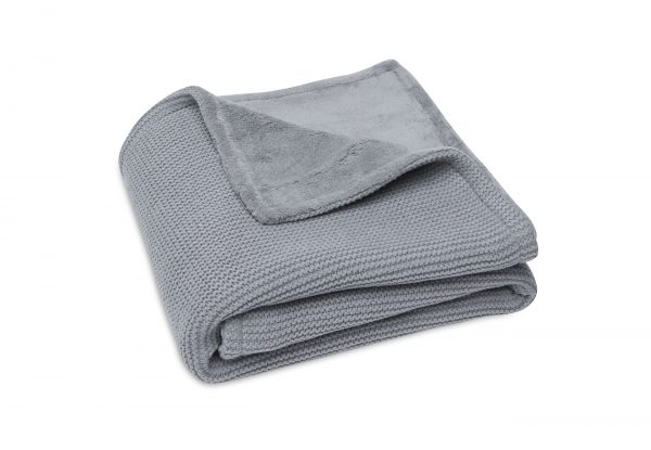 Deken Basic Knit Fleece Storm Grey Jollein
