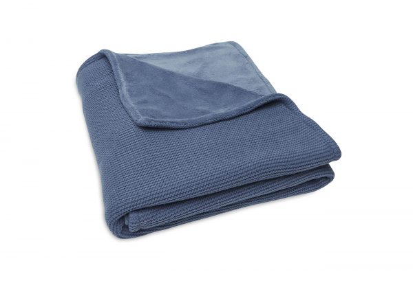 Deken Basic Knit Fleece Jeans Blue Jollein