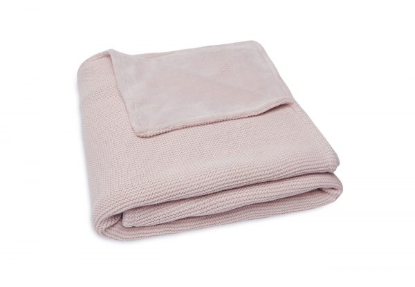Deken Basic Knit Fleece Pale Pink Jollein