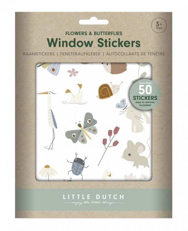 Raamstickers Flowers & Butterflies Little Dutch