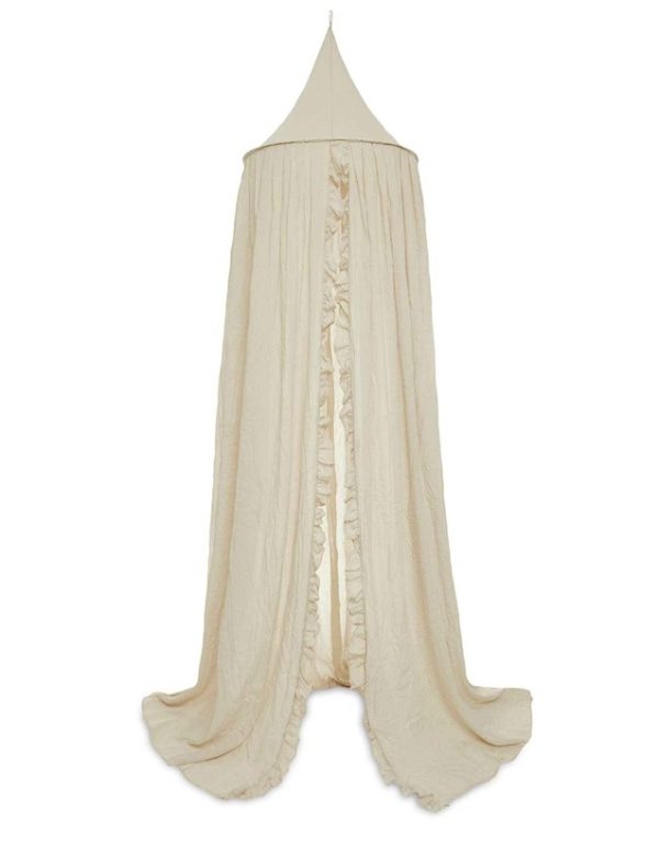 Klamboe vintage 245cm Ruffle nougat Jollein