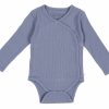 Bodysuit wrap long sleeves Rib Blue-JPEG (2)