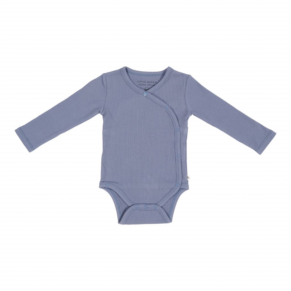 Bodysuit wrap long sleeves Rib Blue-JPEG (3)