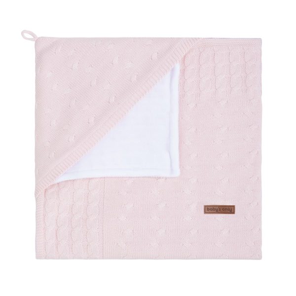 Omslagdoek kabel chenille Classic rose Baby's Only