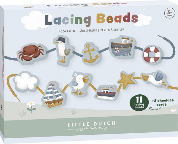 Houten Rijgkralen Sailors Bay – educatief speelgoed Little Dutch