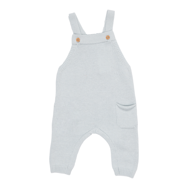 Gebreide tuinbroek Soft Blue Little Dutch 