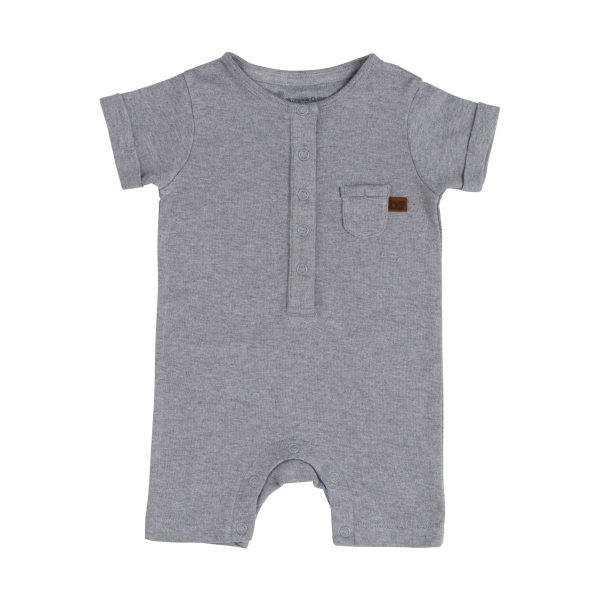 Boxpakje korte mouw grey melange Baby's Only