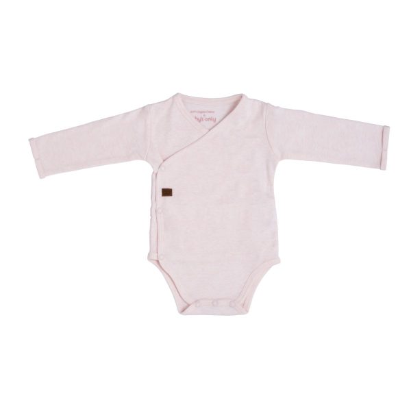 Romper lange mouw Melange classic roze Baby's Only