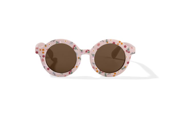 Kinderzonnebril Rond Little Pink Flowers Little Dutch