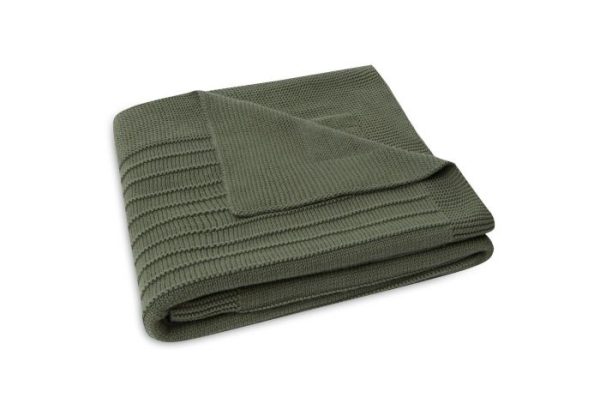 Deken Pure Knit Velvet Leaf Green Jollein