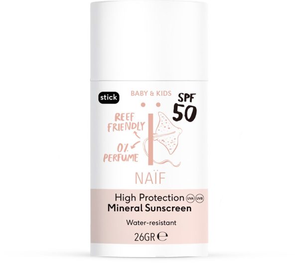 Naïf Sunscreen Stick SPF50 Zonder Parfum NAIF Babycare