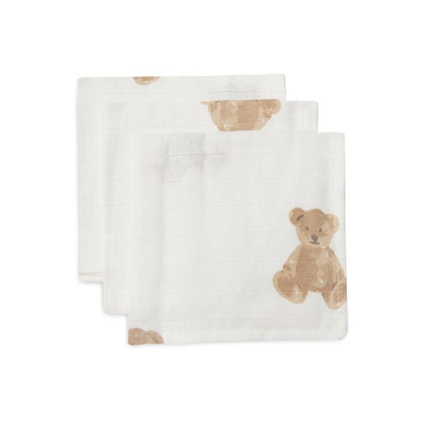 Hydrofiel monddoekje Teddy Bear (3pack) Jollein