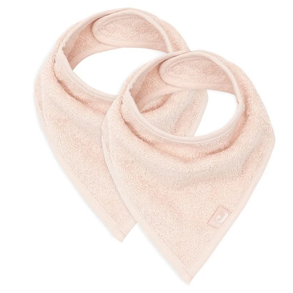 Slab bandana badstof Pale Pink (setje van 2) Jollein