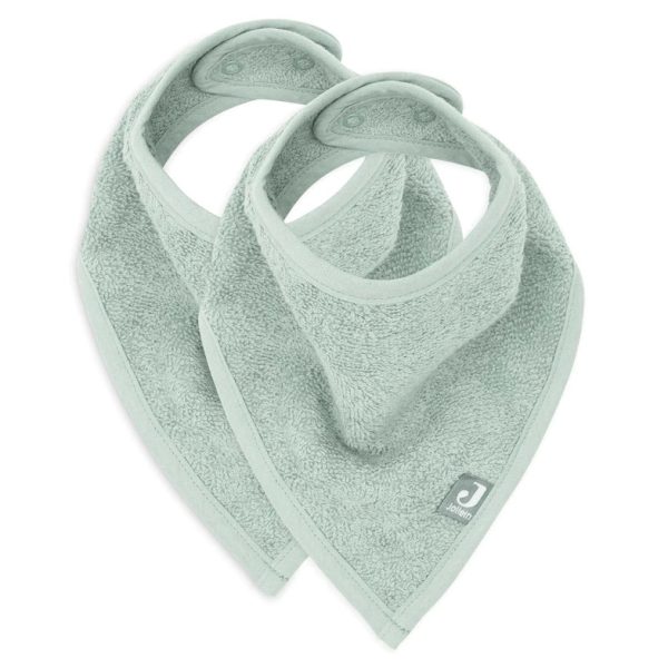 Slab bandana badstof Ash Green (setje van 2) Jollein