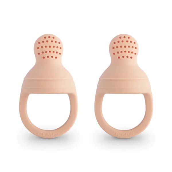 Mushi Silicone Fresh Food Feeders Blush Mushie