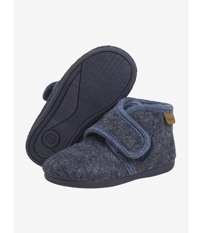 enfant-enfant-wool-slippers-velcro-navy-melange