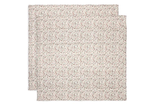 Hydrofiele Doek Large 115x115cm Retro Flowers – 2 Stuks Jollein