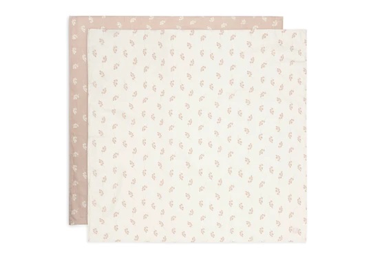 Hydrofiele Doek Large 115x115cm Twig – Wild Rose – 2 Stuks Jollein