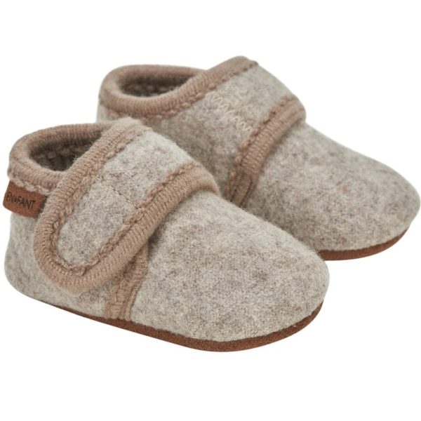 Slofjes Wool Sand Melange En fant