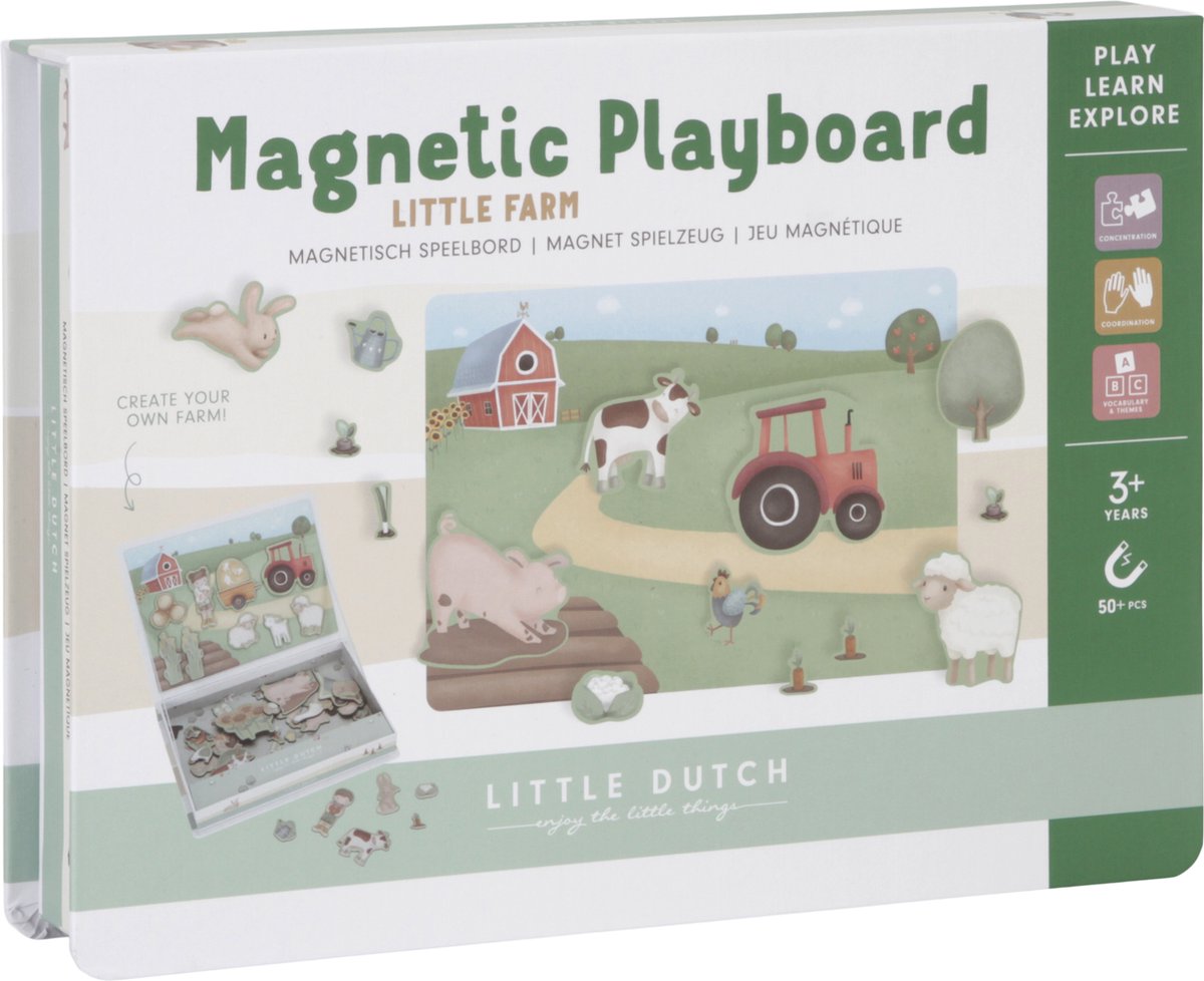 Magnetisch Speelbord Little Farm Little Dutch