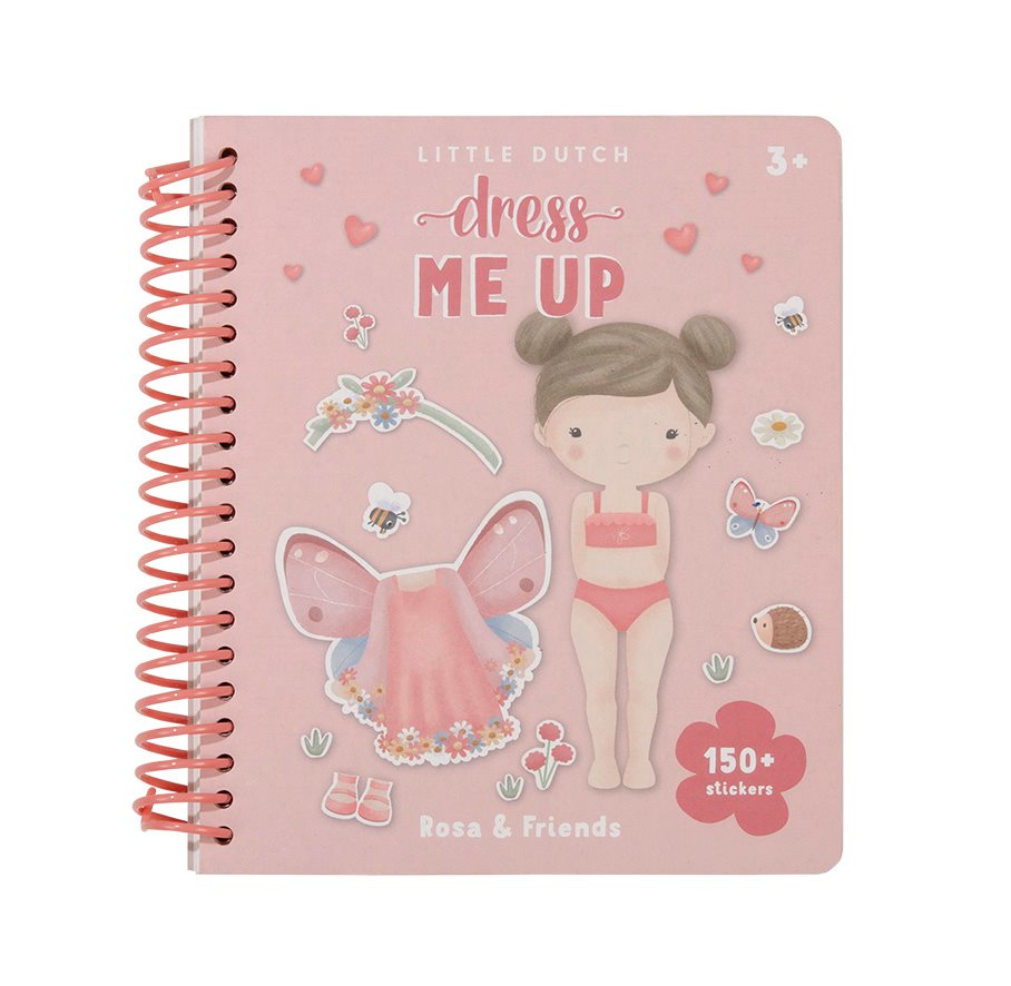 Aankleed- en stickerboek Rosa & Friends Little Dutch