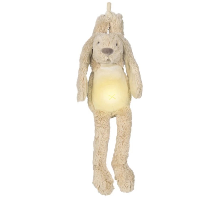 Beige Rabbit Richie Nachtlampje met geluiden Happy Horse