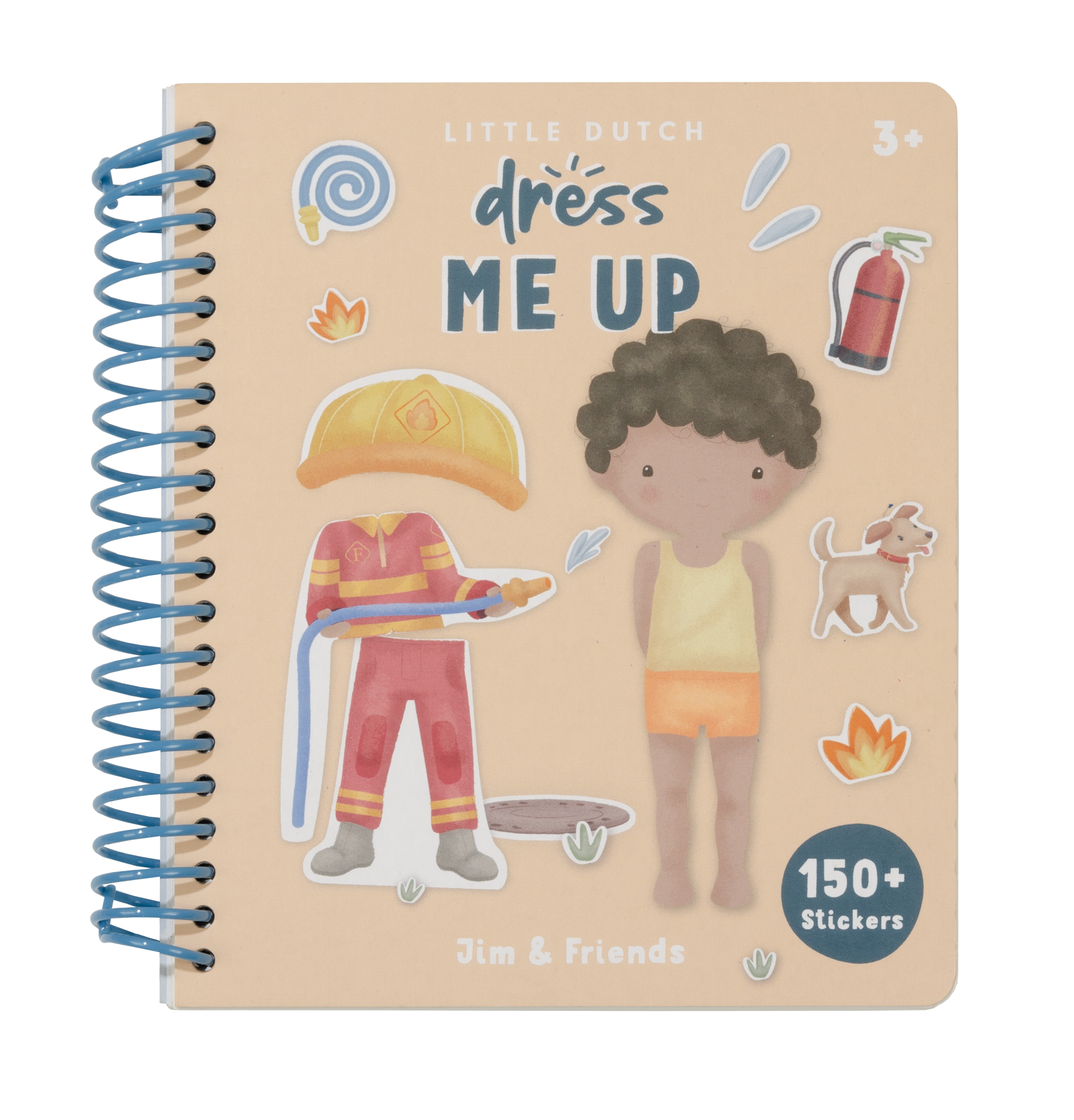 Aankleed- en stickerboek Jim & Friends Little Dutch