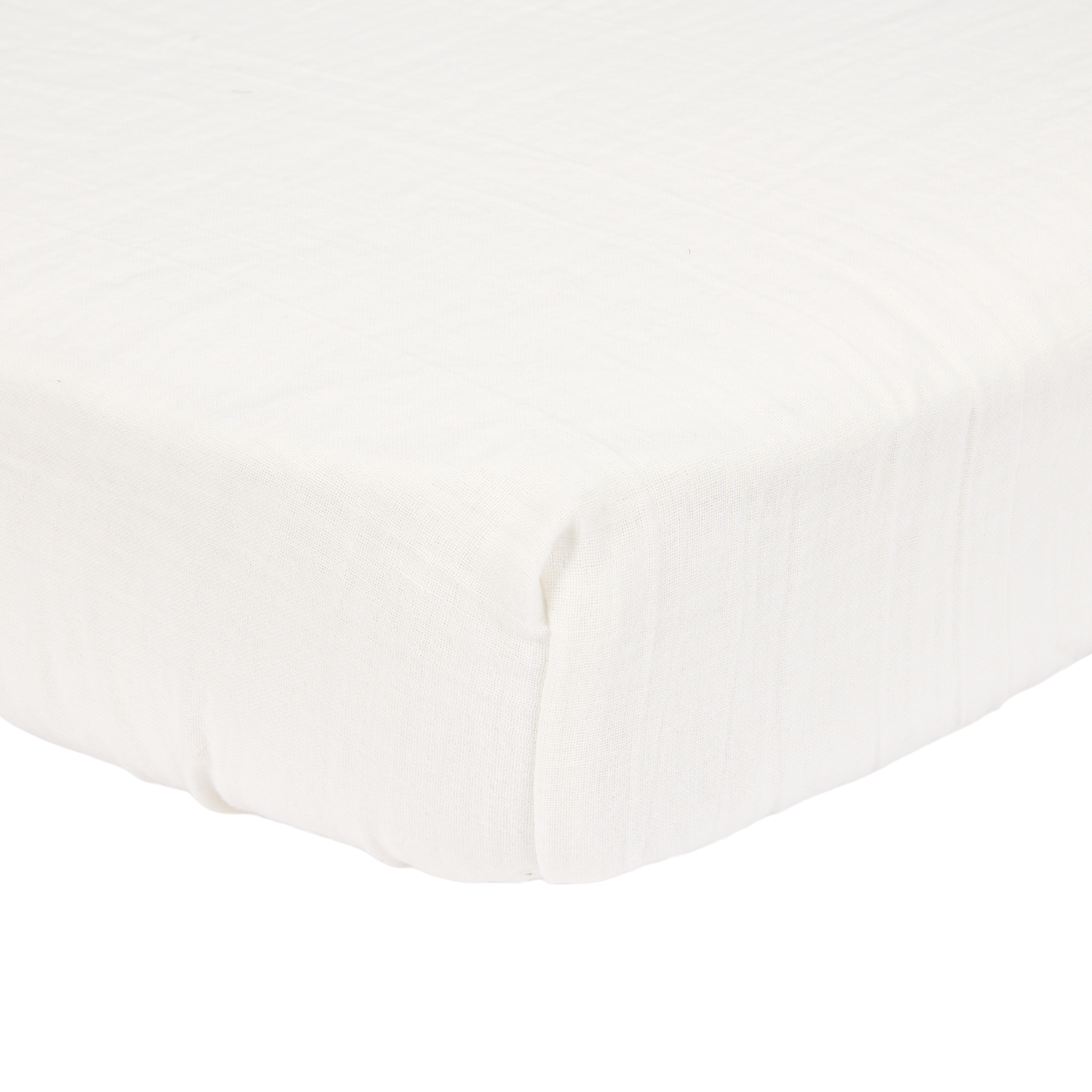 TE10793029 – Fitted sheet muslin Soft White – Newborn Naturals (1)