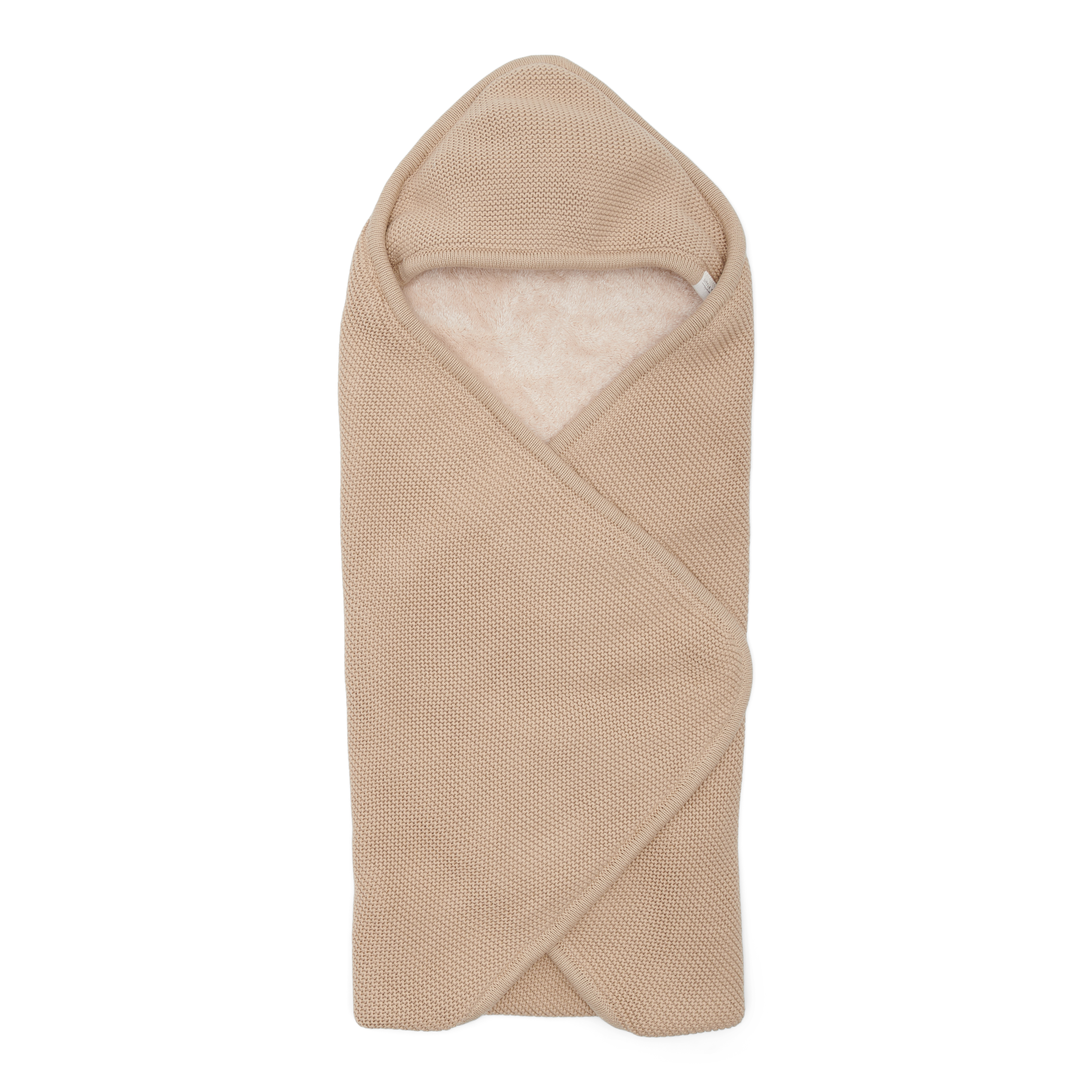 Gebreide omslagdoek Beige Little Dutch