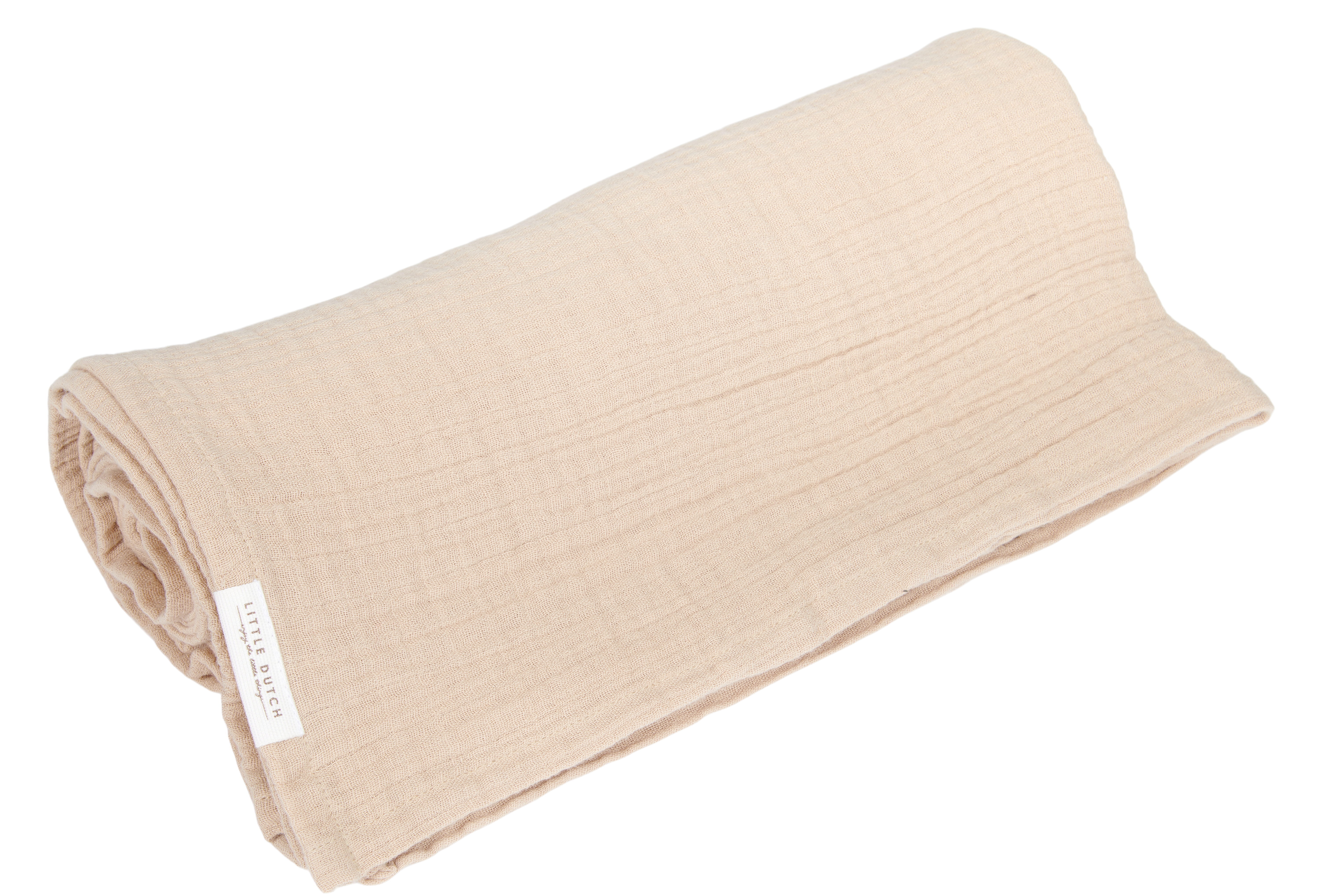 Swaddle doek Hydrofiel 120×120 Beige Little Dutch