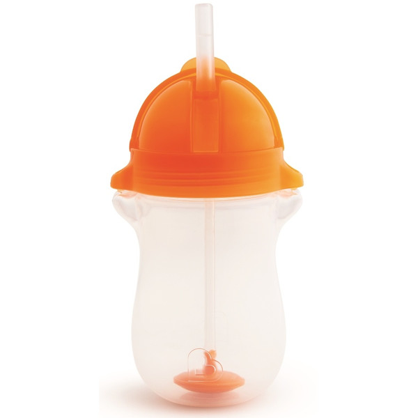 Munchkin drinkbeker – Click Lock Tip & Sip Sippy Straw Cup – Anti-lek – vanaf 12 maanden – Oranje Munchkin