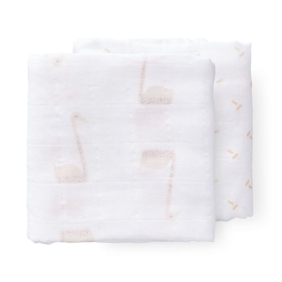 Fresk swaddles Swan Pale Peach-2 stuks Fresk