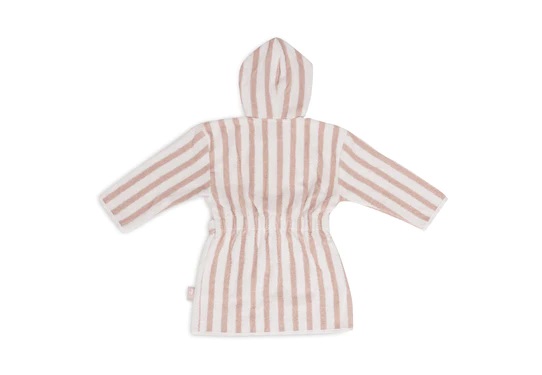 1 1 1 1 Badjas 3-4 jaar Stripe Terry – Wild Rose – GOTS1