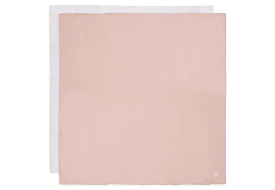 Hydrofiele Doek Large 115x115cm Wild Rose Ivory – 2 Stuks Jollein