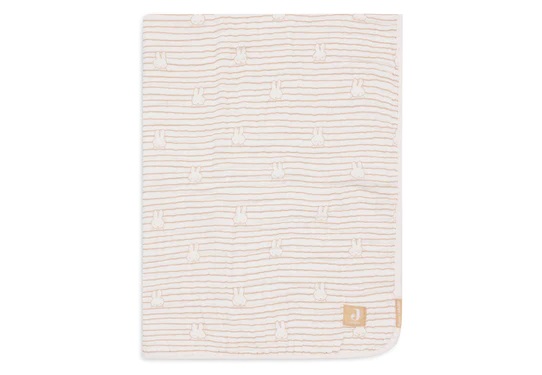 1 1 1 a Deken Wieg Hydrofiel 75x100cm Miffy Stripe – Biscuit