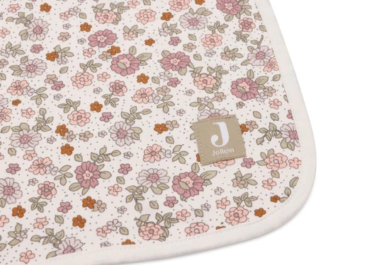 1 1 1 a Deken Wieg Jersey 75x100cm – Retro Flowers4