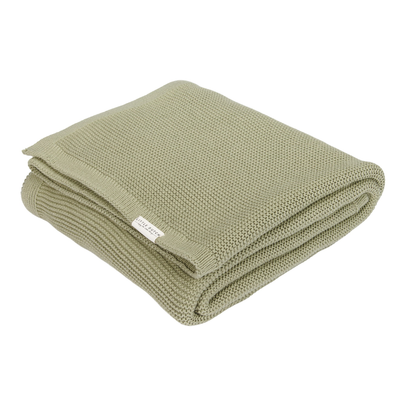TE12514027 - Knitted blanket Olive - Little Farm (1)