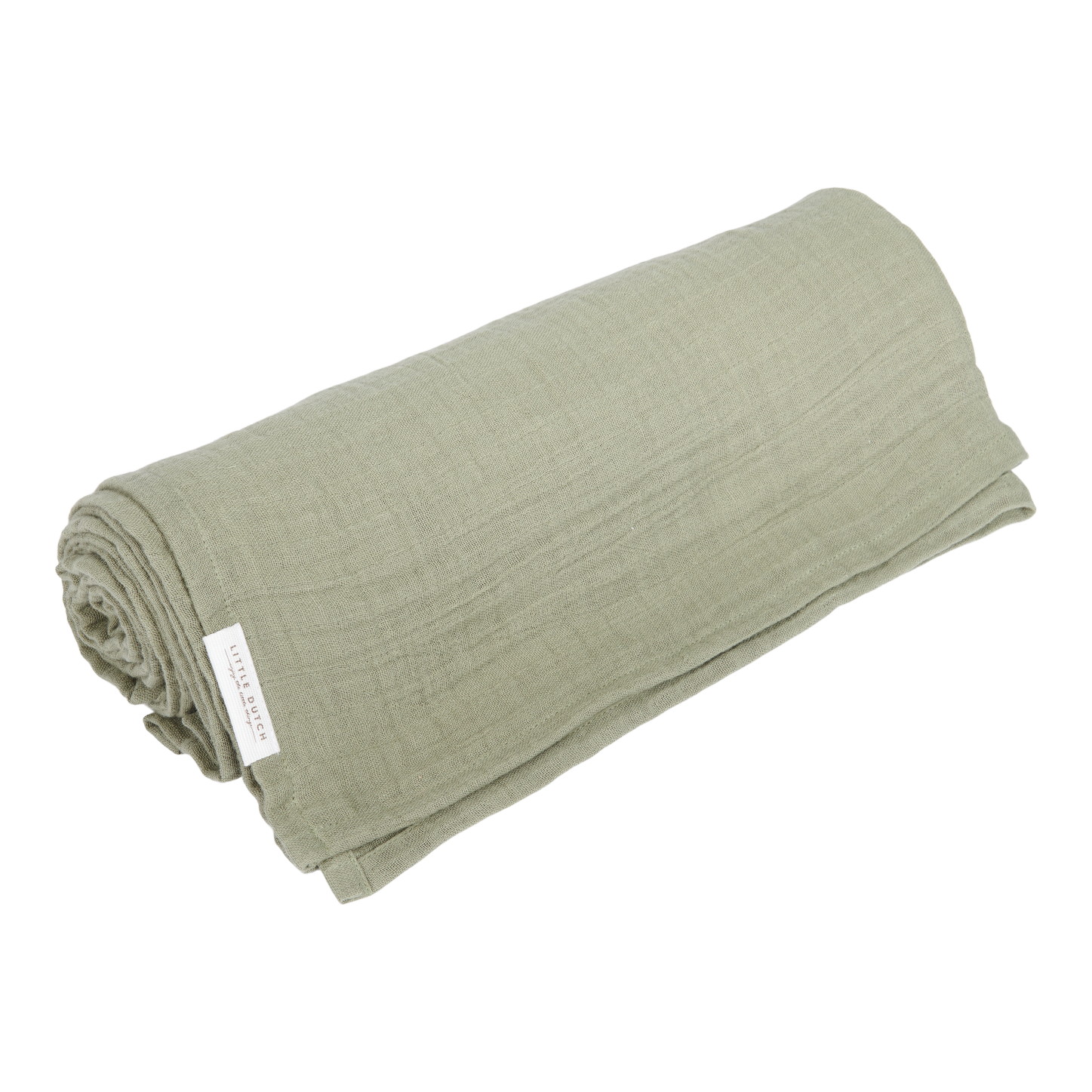 Swaddle doek Hydrofiel 120×120 Olive Little Dutch