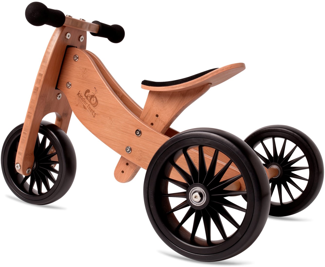 KINDERFEETS | 2-in-1 houten loopfiets & driewieler TINY TOT PLUS bamboe Kinderfeets