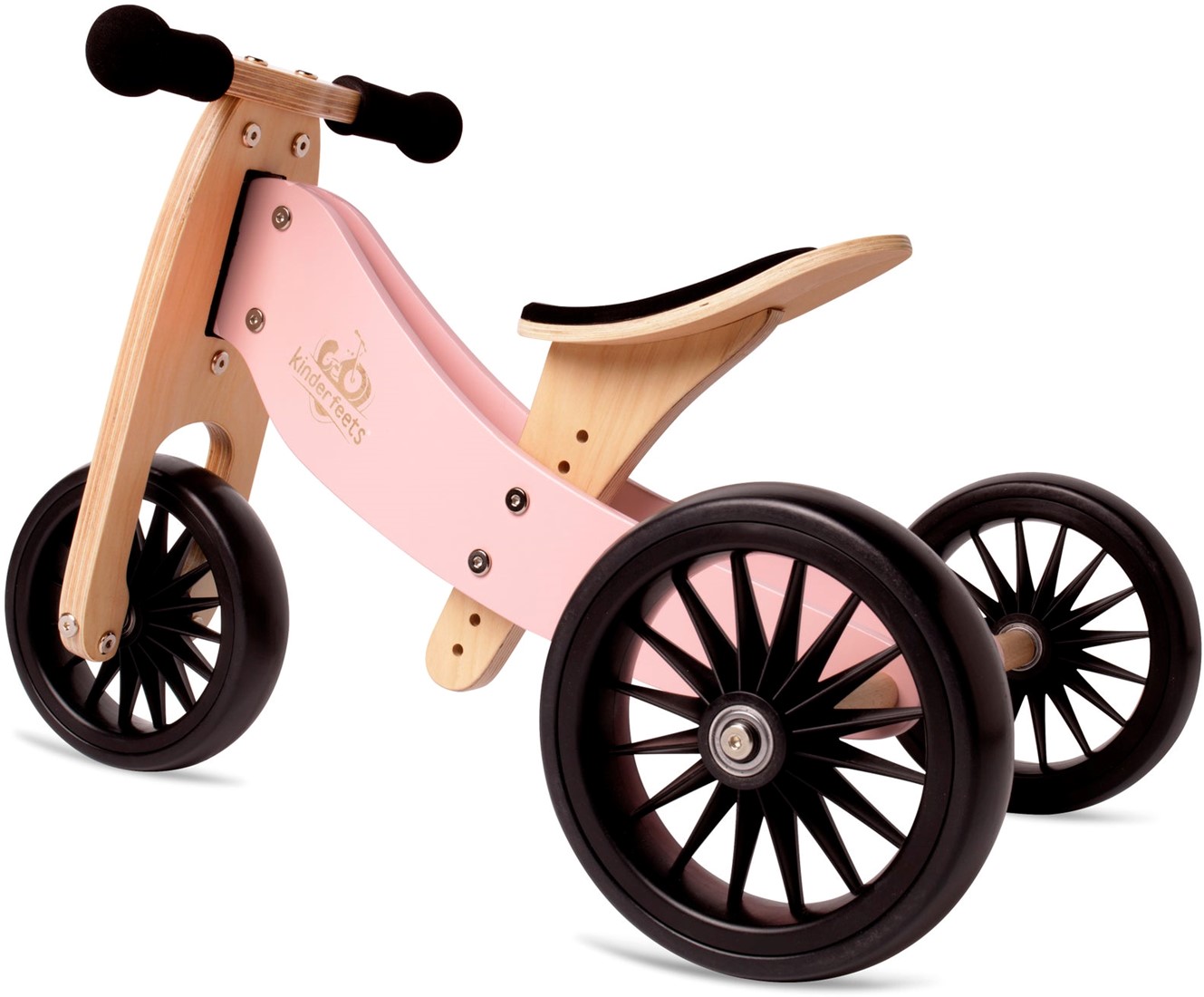 KINDERFEETS | 2-in-1 houten loopfiets & driewieler TINY TOT PLUS rose (pre order 1 maart) Kinderfeets