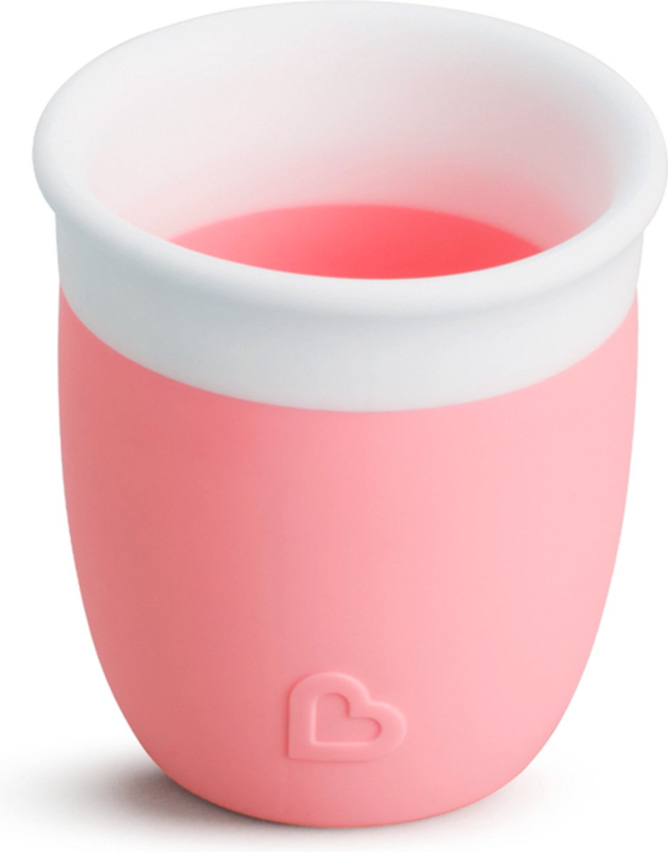 Munchkin Silicone open trainingsbeker voor baby’s en peuters vanaf 4 maanden-59 ml-roze Munchkin