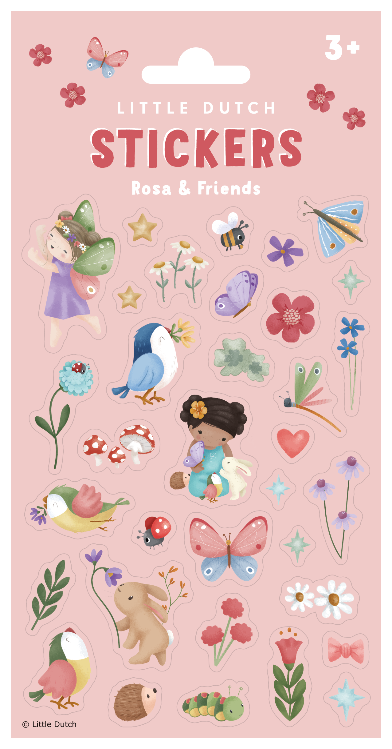 Stickervel Rosa & Friends Little Dutch