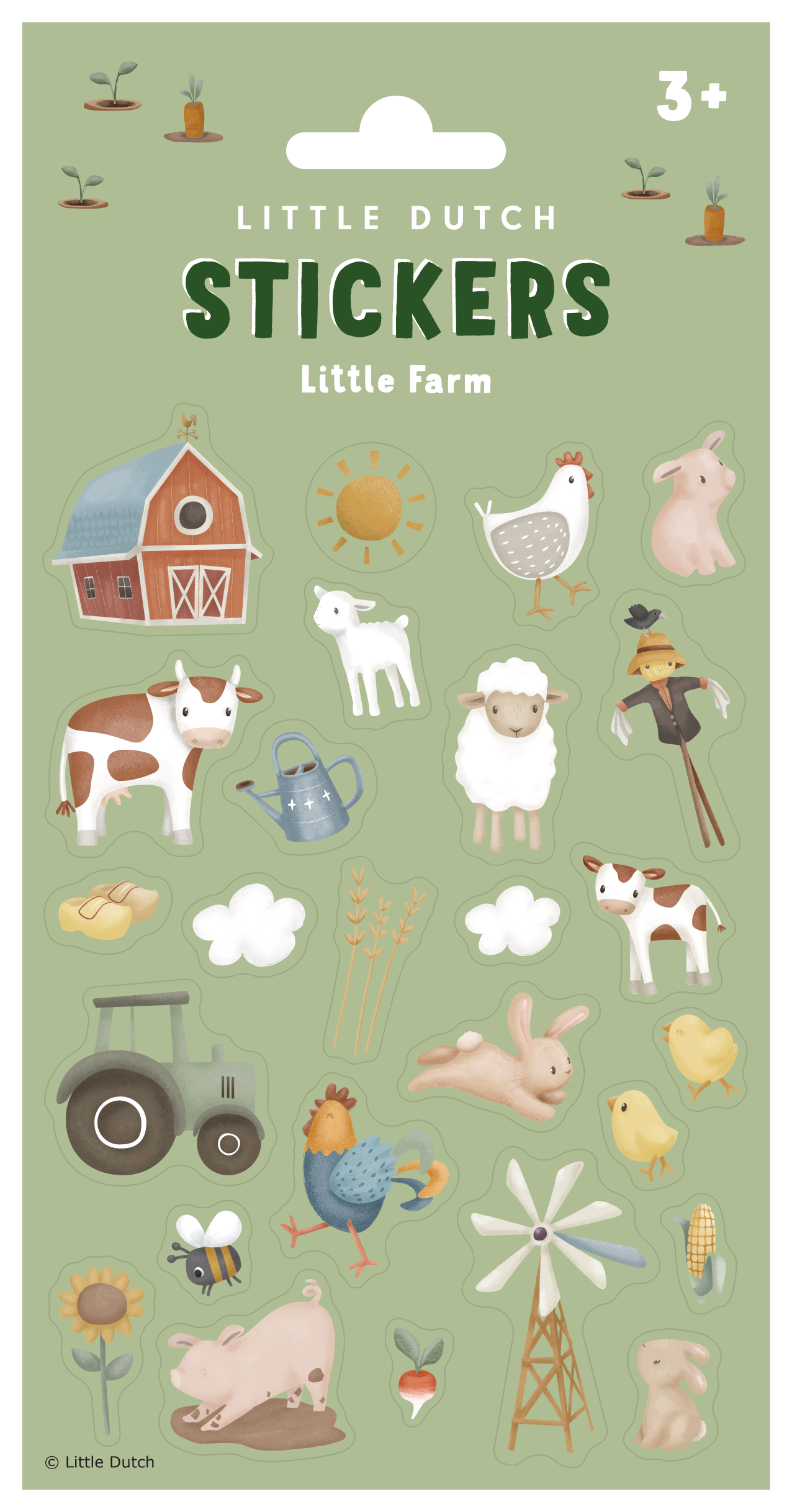 Stickervel Little Farm Little Dutch
