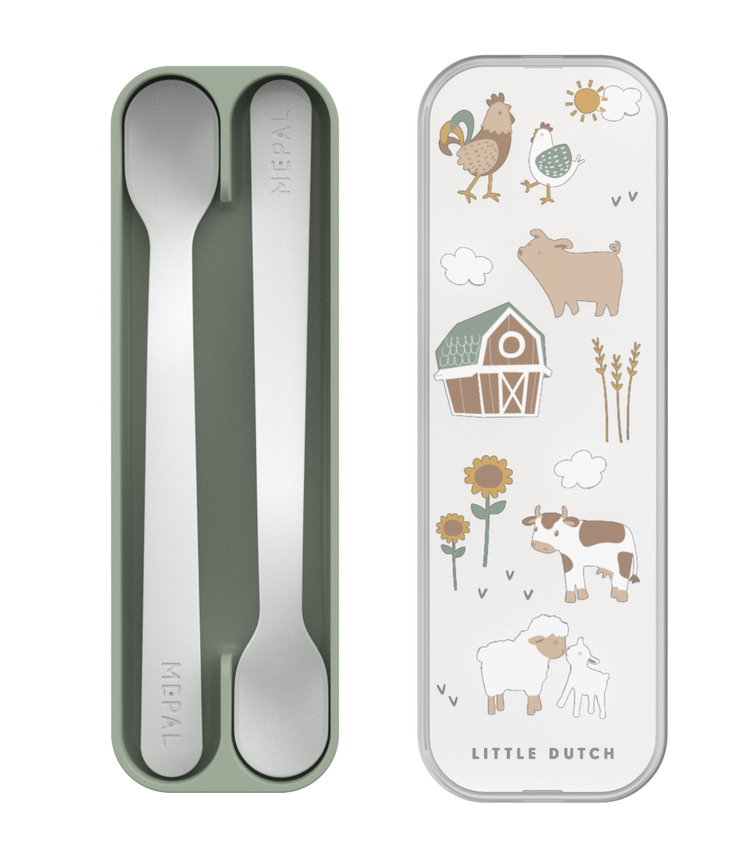 Set van 2 babylepels Little Farm Mepal