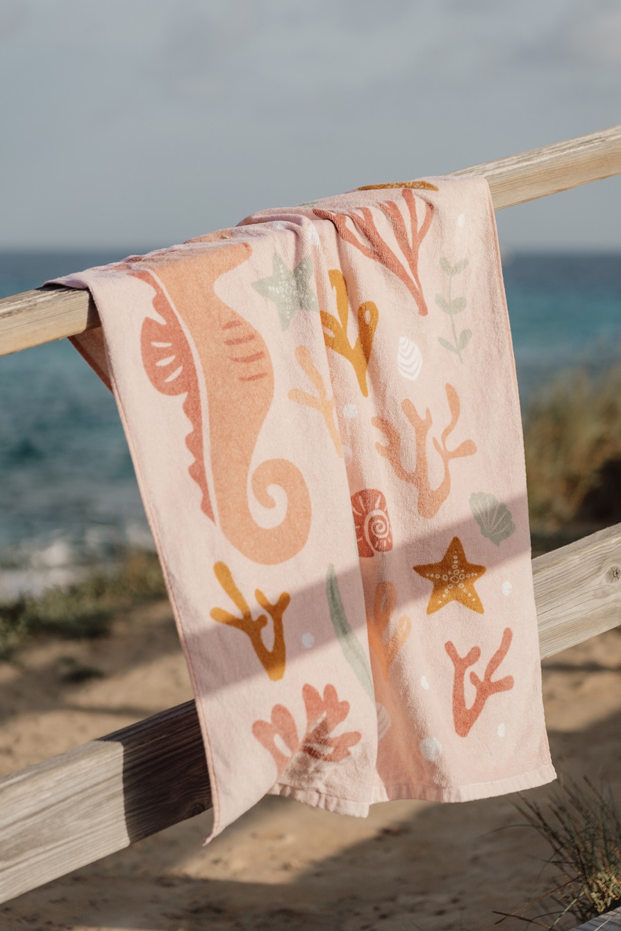 125841 – Beach Towel – Ocean Dreams Pink (8)