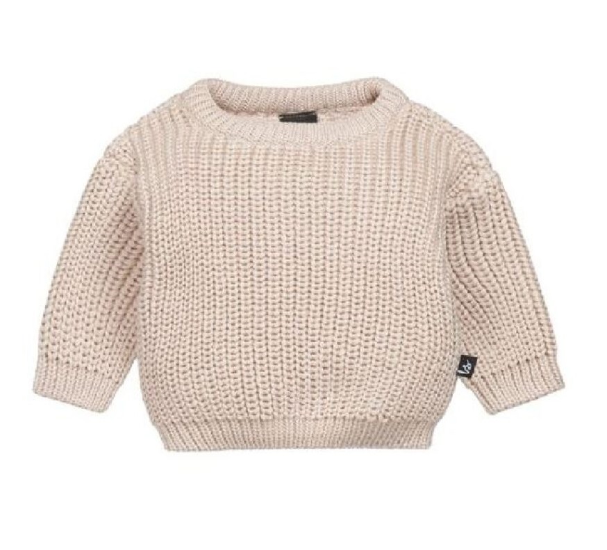 Knitted sweater – beige Babystyling