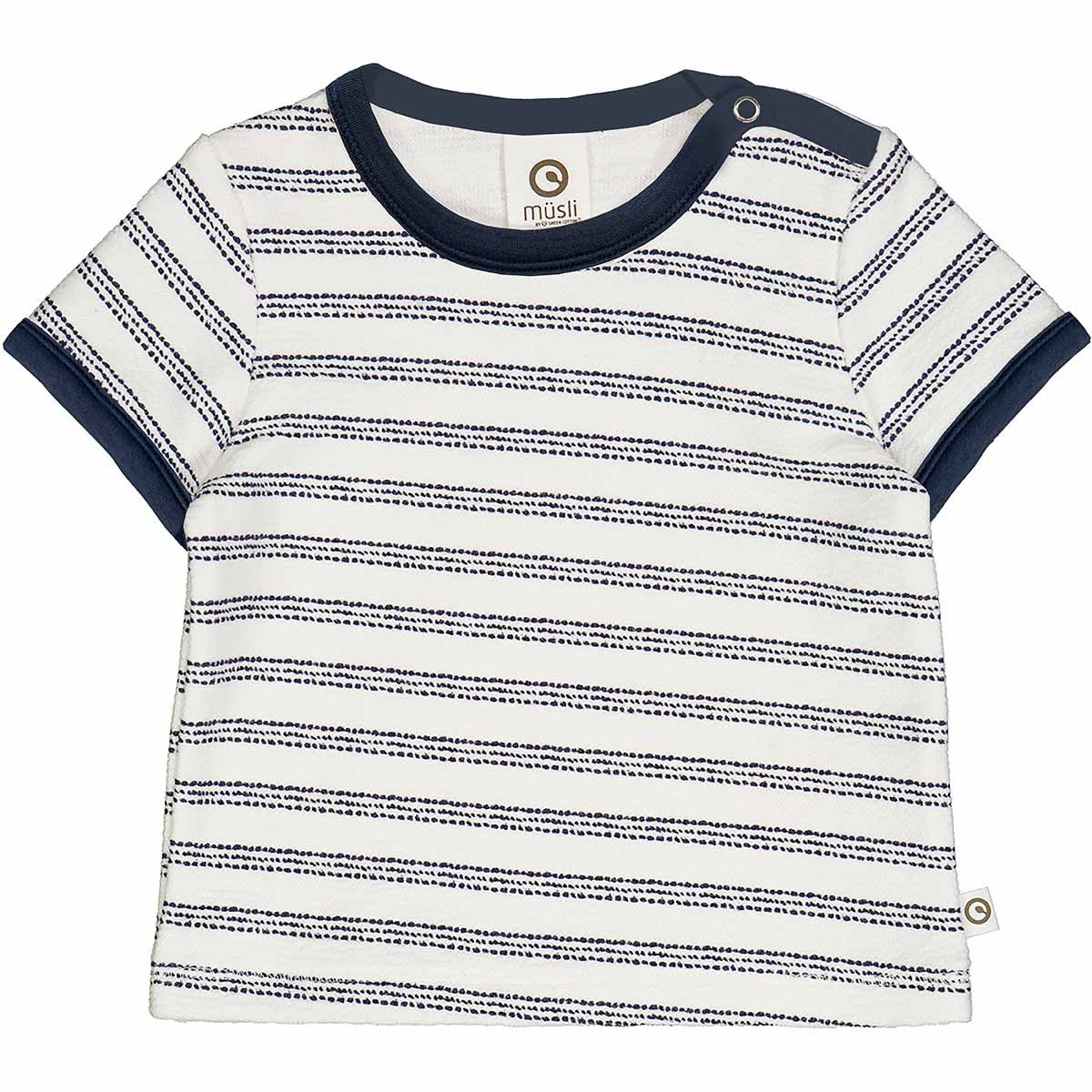 STRIPE – Gestreept T-shirt – Balsam cream/night blue Müsli by Green Cotton