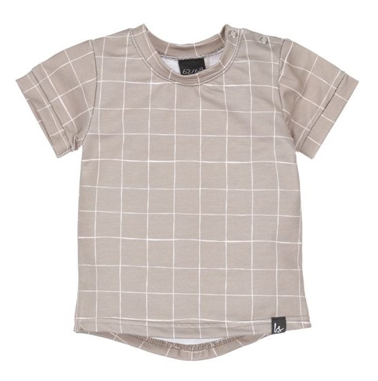 T-shirt grid sand Babystyling