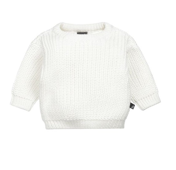 Knitted sweater – ecru Babystyling