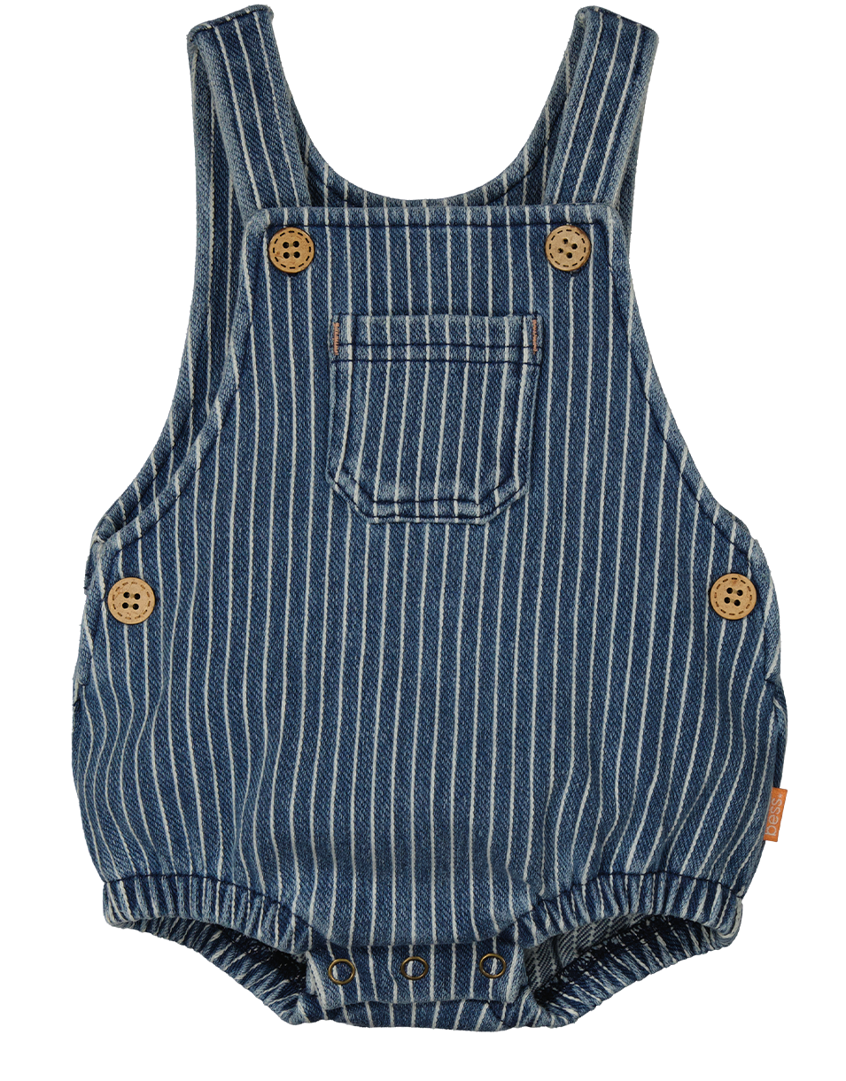 BESS Dungaree Denim Striped Stone Wash B.E.S.S.